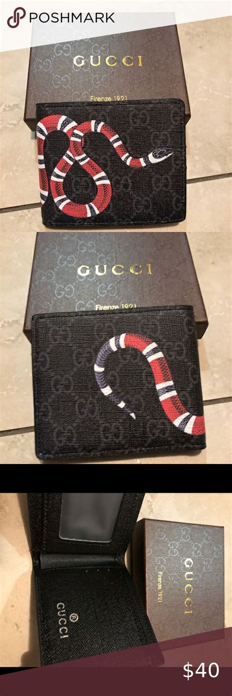 gucci leather belt with snake|gucci snake wallet inside.